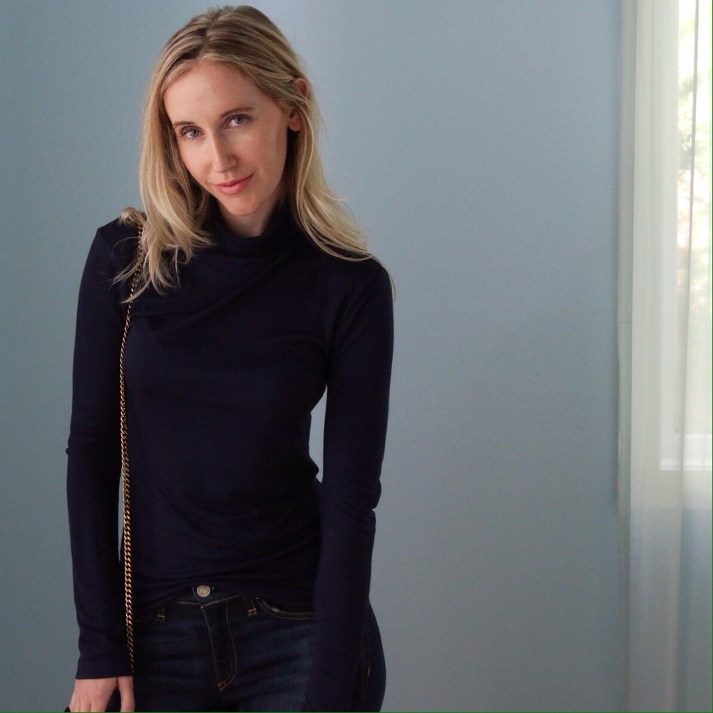 Brooklyn Softest Navy Turtleneck - Picture 3 of 5